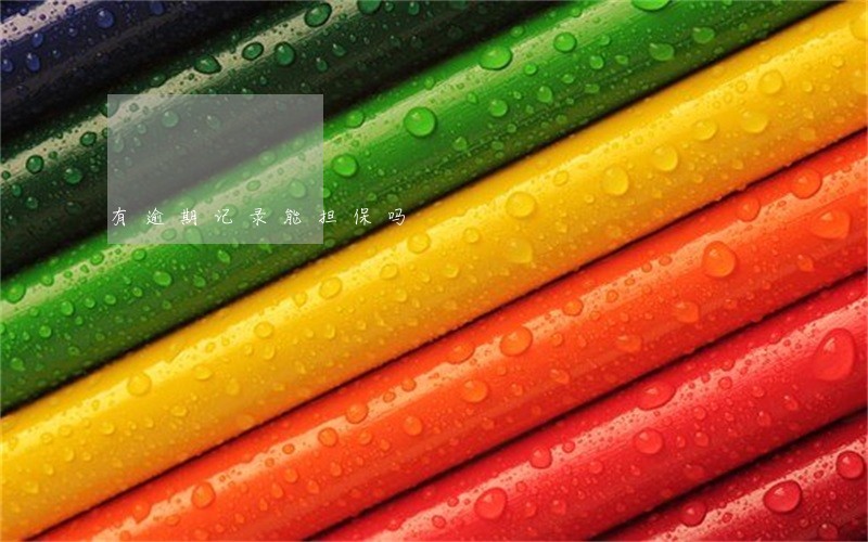 有逾期记录能担保吗 有逾期记录能担保吗