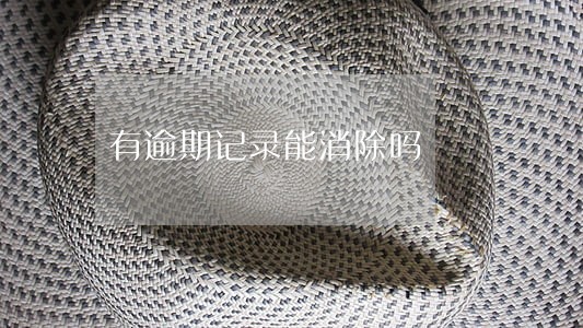 有逾期记录能消除吗 有逾期记录能消除吗