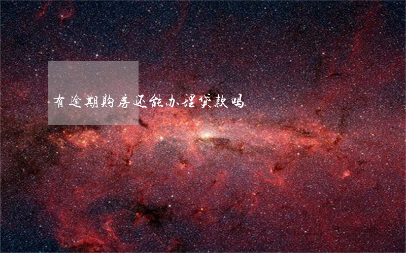 有逾期购房还能办理贷款吗 有逾期购房还能办理贷款吗