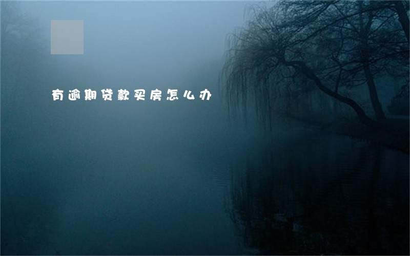 有逾期贷款买房怎么办 有逾期贷款买房怎么办