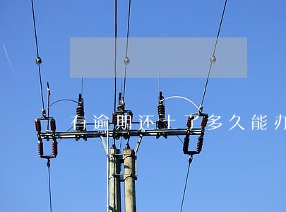 有逾期还上了多久能办贷款 有逾期还上了多久能办贷款
