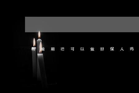 有逾期还可以做担保人吗 有逾期还可以做担保人吗