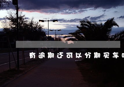 有逾期还可以分期买车吗 有逾期还可以分期买车吗