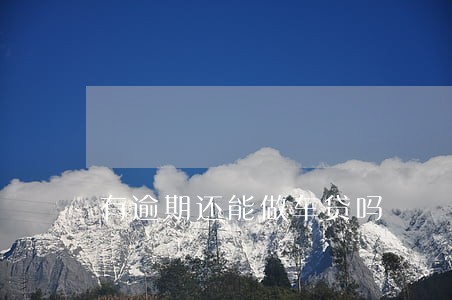 有逾期还能做车贷吗