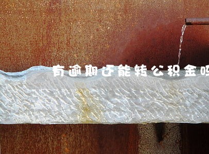 有逾期还能转公积金吗 有逾期还能转公积金吗