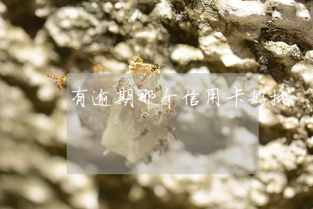 有逾期那个信用卡好批
