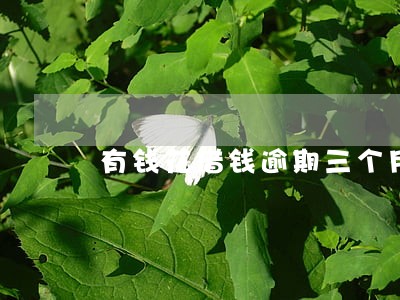 有钱花借钱逾期三个月 有钱花借钱逾期三个月