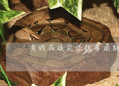 有钱花提前还款算逾期吗