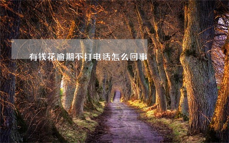 有钱花逾期不打电话怎么回事 有钱花逾期不打电话怎么回事