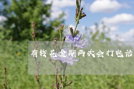 有钱花逾期两次会打电话么 有钱花逾期两次会打电话么