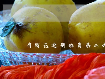 有钱花逾期协商第二次分期