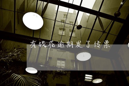 有钱花逾期发了传票 有钱花逾期发了传票