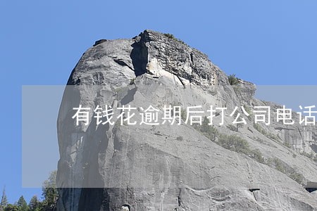 有钱花逾期后打公司电话 有钱花逾期后打公司电话