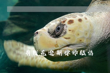 有钱花逾期律师短信 有钱花逾期律师短信