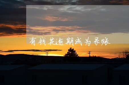 有钱花逾期成为呆账 有钱花逾期成为呆账
