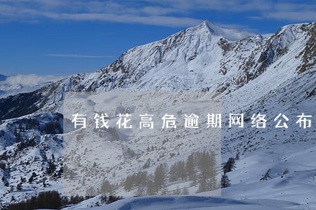 有钱花高危逾期网络公布 有钱花高危逾期网络公布
