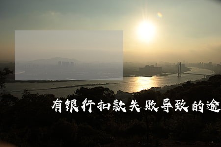 有银行扣款失败导致的逾期 有银行扣款失败导致的逾期