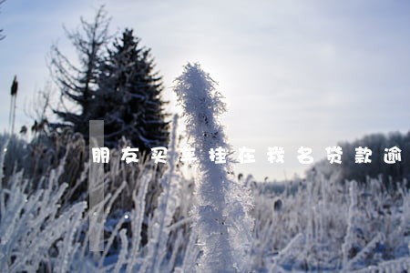 朋友买车挂在我名贷款逾期 朋友买车挂在我名贷款逾期