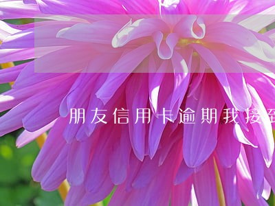 朋友信用卡逾期我接到骚扰电话
