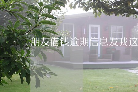 朋友借钱逾期信息发我这里 朋友借钱逾期信息发我这里