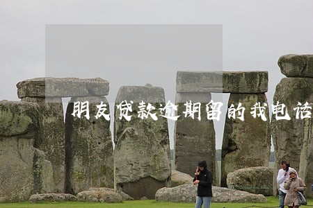 朋友贷款逾期留的我电话 朋友贷款逾期留的我电话