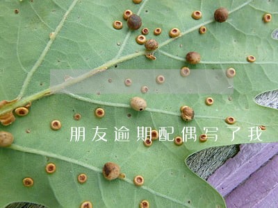 朋友逾期配偶写了我 朋友逾期配偶写了我