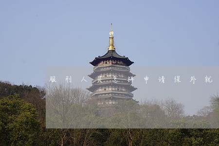 服刑人员怎样申请保外就医