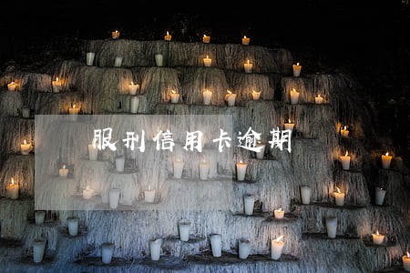 服刑信用卡逾期 服刑信用卡逾期