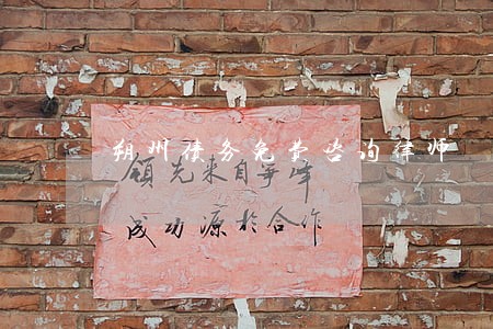 朔州债务免费咨询律师 朔州债务免费咨询律师