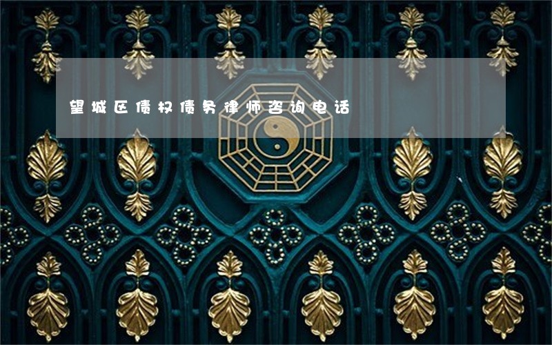 望城区债权债务律师咨询电话