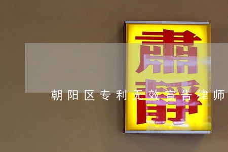 朝阳区专利无效宣告律师怎么收费