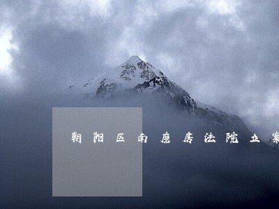 朝阳区南磨房法院立案查询 朝阳区南磨房法院立案查询