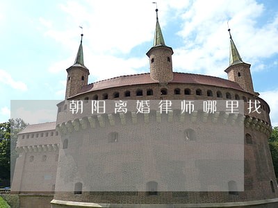 朝阳离婚律师哪里找 朝阳离婚律师哪里找