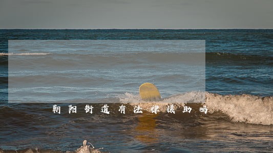 朝阳街道有法律援助吗 朝阳街道有法律援助吗