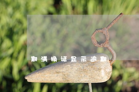 期满换证显示逾期 期满换证显示逾期