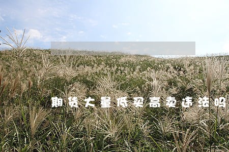 期货大量低买高卖违法吗 期货大量低买高卖违法吗