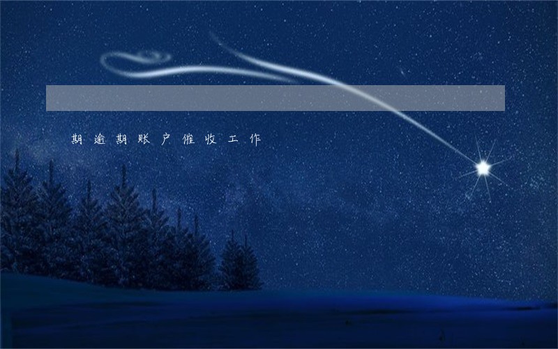期逾期账户催收工作 期逾期账户催收工作