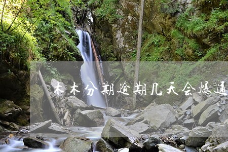 木木分期逾期几天会爆通讯录