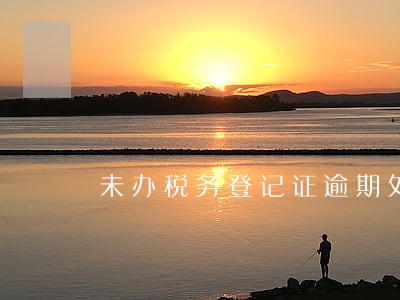 未办税务登记证逾期处罚 未办税务登记证逾期处罚