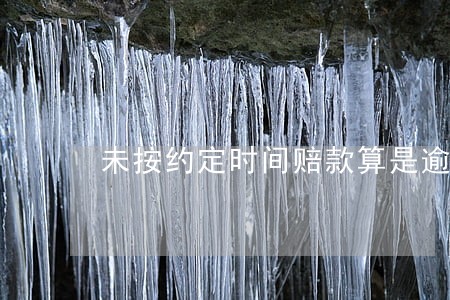 未按约定时间赔款算是逾期违约吗