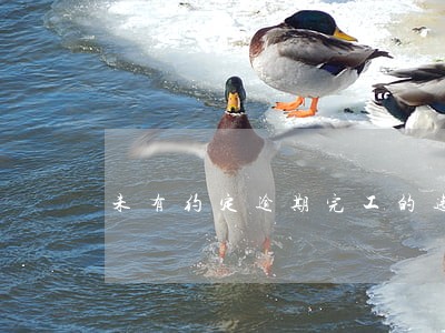 未有约定逾期完工的违约金 未有约定逾期完工的违约金
