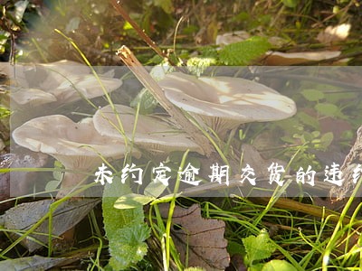 未约定逾期交货的违约责任 未约定逾期交货的违约责任