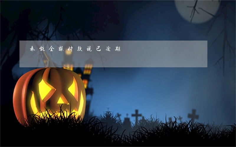 未能全额付款现已逾期