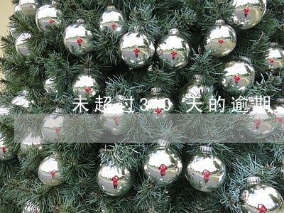未超过30天的逾期 未超过30天的逾期
