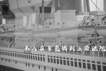 本人在东莞收到上海法院起诉 本人在东莞收到上海法院起诉
