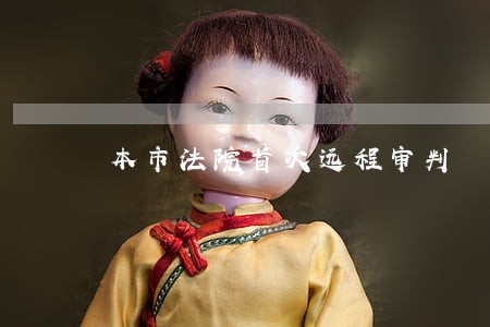 本市法院首次远程审判 本市法院首次远程审判