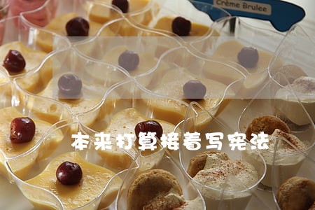 本来打算接着写宪法 本来打算接着写宪法