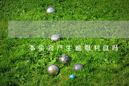 本金会产生逾期利息吗 本金会产生逾期利息吗