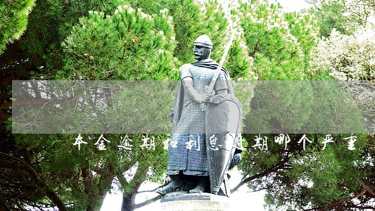 本金逾期和利息逾期哪个严重 本金逾期和利息逾期哪个严重