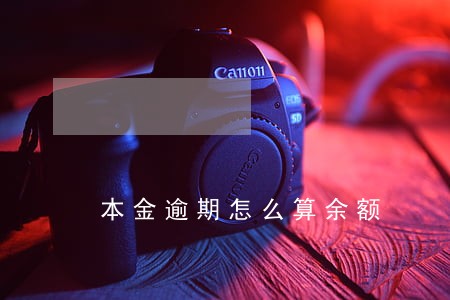 本金逾期怎么算余额 本金逾期怎么算余额